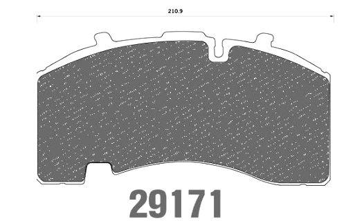 Колодки дисковые 29171 BPW Knorr SK7/SB4309 05/2003 = > 210.9x107.8x30