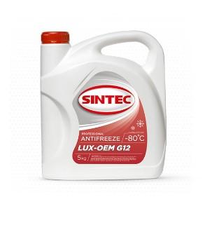 Антифриз красный Sintec Lux G12 5л концентрат