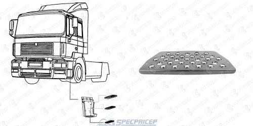 Ступенька кабины MAN F2000 лев. нижняя