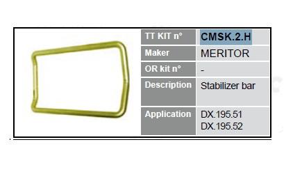 Ремкомплект суппорта MERITOR DX195 держатель колодок, прокладка, болты