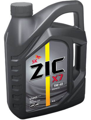 Масло Zic X7 5W40 4л. моторное синтетическое
