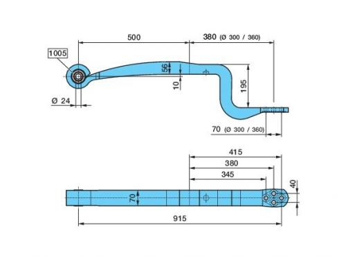 Полурессора BPW 1/70x130x1000