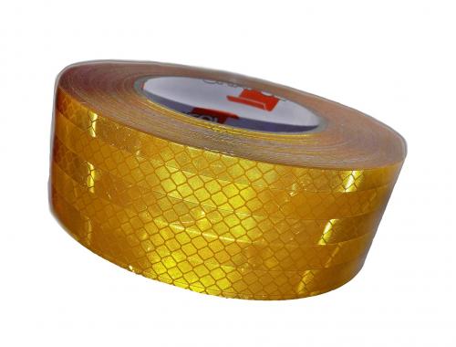 Лента светоотражающая желтая 3М 45 м /5см