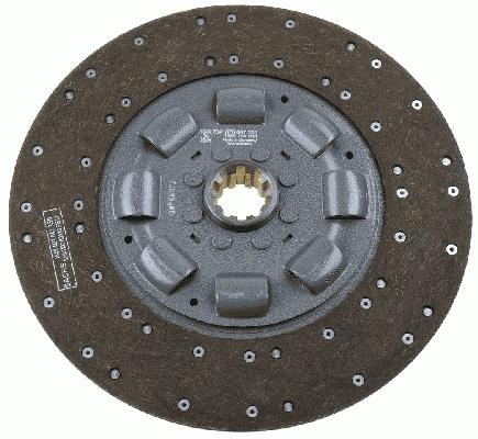 Диск сцепления 400 2"-10N VOLVO F16 TD162/163 со стороны двиг