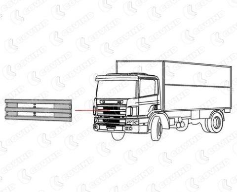 Решетка радиатора SCANIA CP 94 /114 /124 верхняя