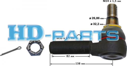 Наконечник рулевой тяги M30x1.5 кон 32 L=135 LHT VOLVO FH12/16/FM7/9/12