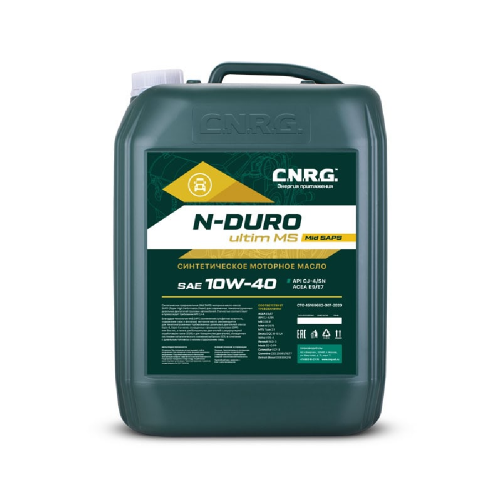 Масло моторное CNRG 10W40 N-Duro Ultim MS CК-4/CJ-4/SN 1л
