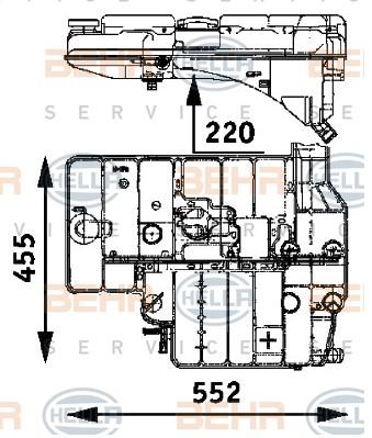 Бачок расширительный радиатора MERCEDES BM625-659