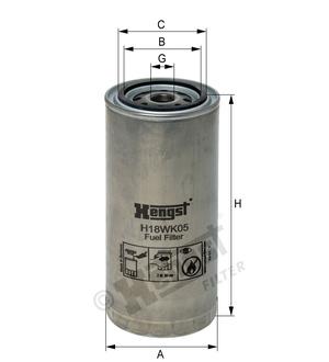 Фильтр топливный DAF 65CF/CF65/LF45/55/IVECO M20x1.5 D=93.2 H=173.5