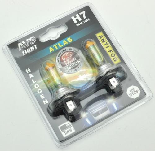 Лампа накаливания 24V H7 70-75W желтая