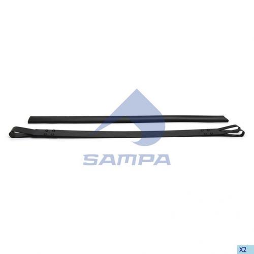Хомут топливного бака SCANIA P/R L=710mm верх с уплотнителем