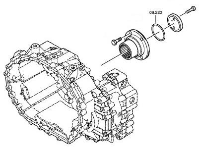 Кольцо уплотнительное фланца КПП ZF 16S-181/221/222/1820 82x4