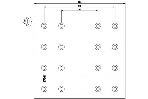 Накладки тормозные DAF 23.27.2900.9 420x200 (93685 / L10 6.35x15.9 128) STD