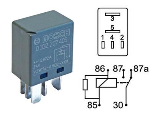 Реле 5-конт. 24V 10/5A стеклоочистителя