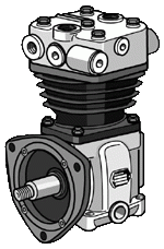 Компрессор MAN L2000/M2000/M90 300cc одноцилиндровый LK3927