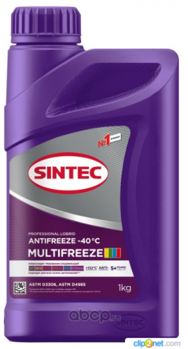 Антифриз фиолетовый Sintec Premium G12+ 1л