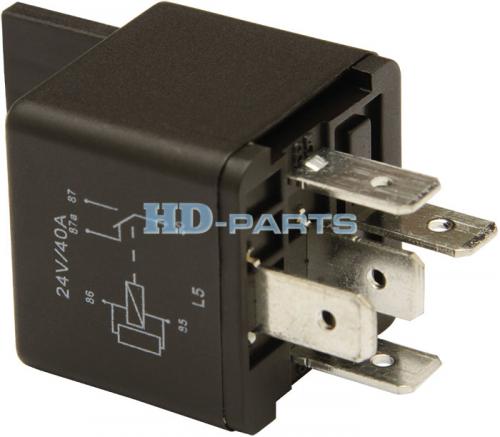 Реле 5-конт. 24V 10/20A