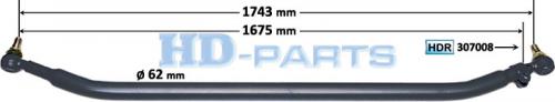 Тяга рулевая попер SCANIA 4-Serie 94/124/144 L=1743/1675 d=62 конус=30 изг-2