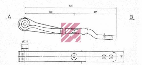 Полурессора SAF 1/48x100x48 500+435 S30