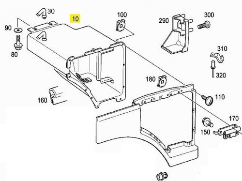 Ниша инструментального ящика MERCEDES Actros