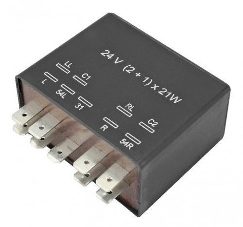 Реле поворотов MAN F2000 9 контактов. 24V (2+1)x21W