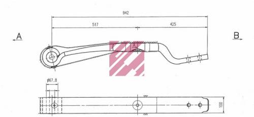 Полурессора SAF 1/51x100 522+430 S30