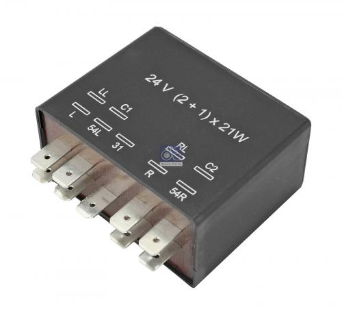 Реле поворотов MAN F2000 9 контактов. 24V (2+1)x21W