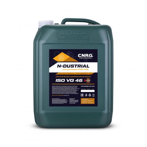 Масло компрессорное CNRG N-DUSTRIAL СOMPRESSOR PAO VDL 46 20л синтетическое