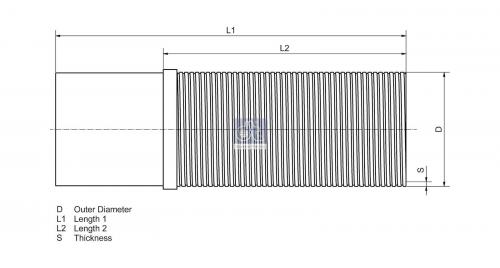 Сетка глушителя MAN F90/F2000 D=110/114мм L=350мм