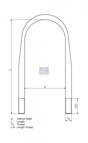 Стремянка 151/370 M24x2 U HD65 RVI Magnum/Premium 