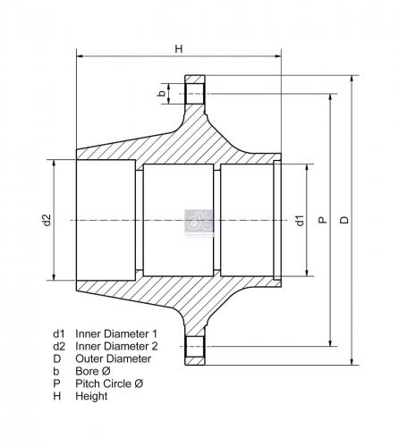 Ступица BPW ECO 10-12T H=206