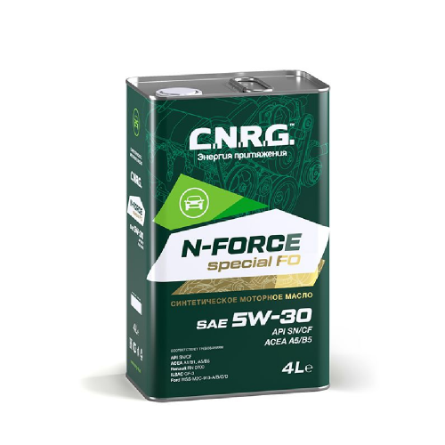 Масло моторное CNRG 5W30 N-Force Special FO SN/CF/A5/B5 4л