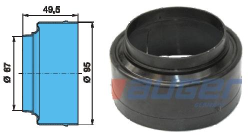 Сальник ступицы BPW ECO Plus 8-9t пластик