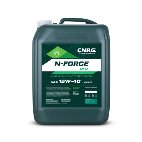 Масло моторное CNRG 15W40 N-Force Pro SL/CF 20л