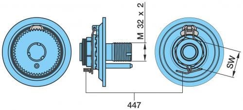 Болт осевой BPW ECO Plus II M32x2