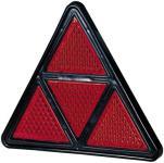 Светоотражатель треугольный красный (черный фон) 4x65