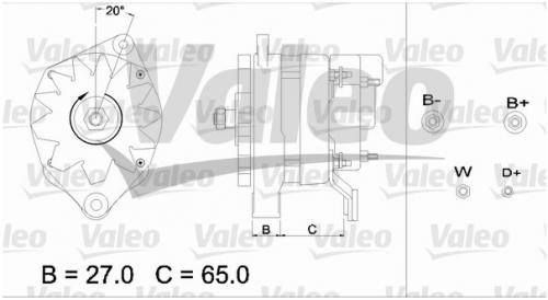 Генератор RVI Premium 28V 60A