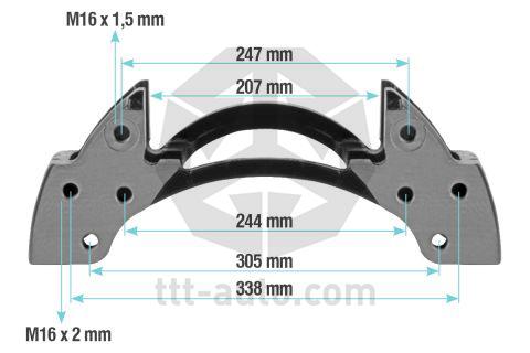 Скоба тормозного суппорта MERITOR DX ROR 19,5"