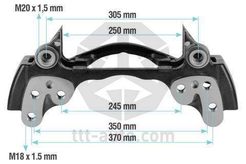 Скоба тормозного суппорта MERITOR ELSA2 RVI 380/400 22,5"