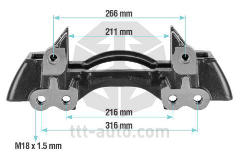 Скоба тормозного суппорта SAF 22.5" KNORR SK7...