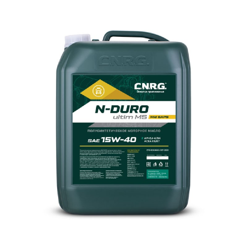 Масло моторное CNRG 15W40 N-Duro Ultim MS CК-4/CJ-4/SN 20л